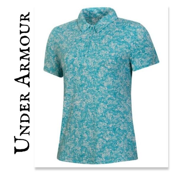 NWT Under Armour Women's Zinger Floret Print Polo - Picture 1 of 10